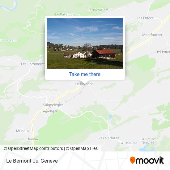 Le Bémont Ju map
