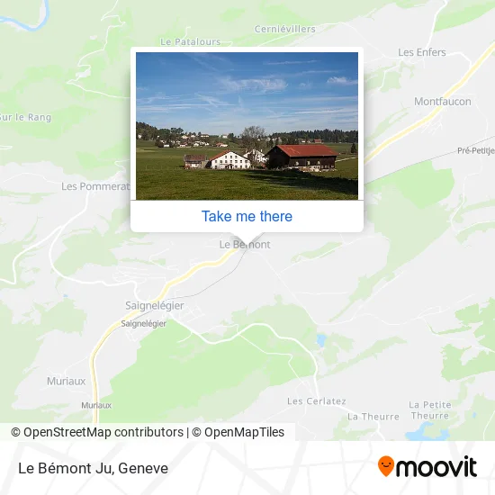 Le Bémont Ju map