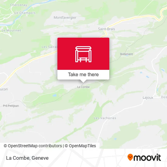 La Combe map