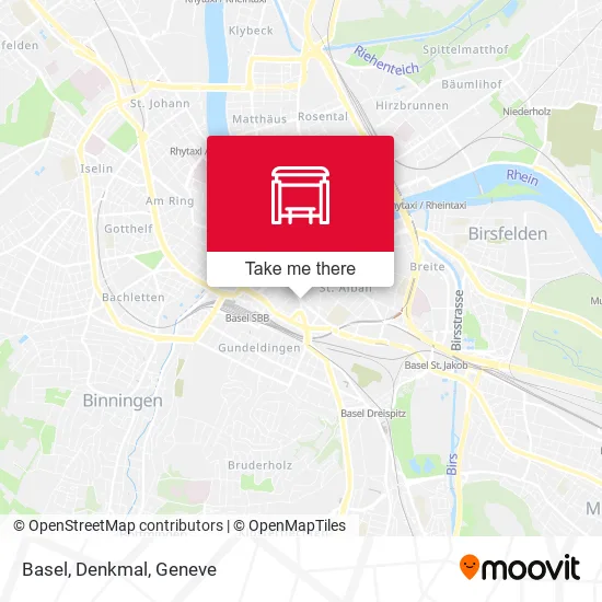 Basel, Denkmal map