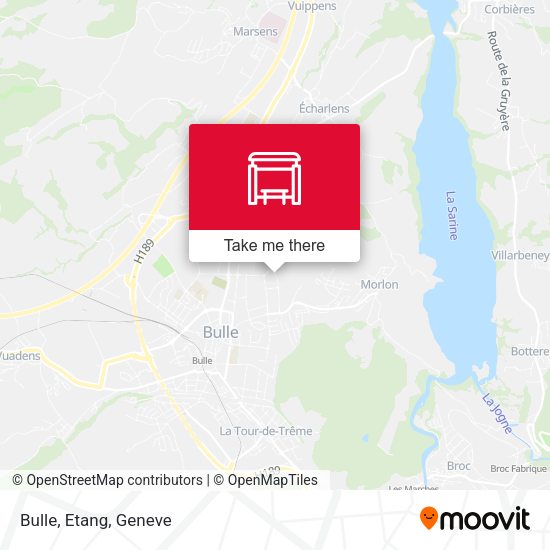 Bulle, Etang map