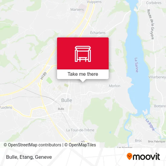 Bulle, Etang map