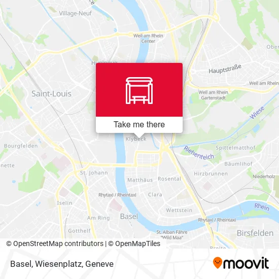 Basel, Wiesenplatz map