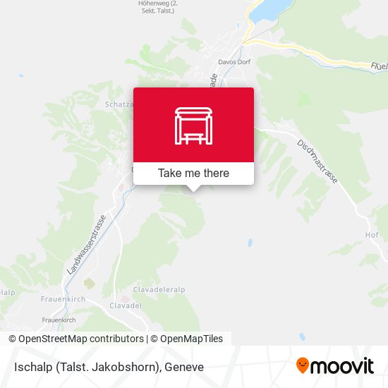 Ischalp (Talst. Jakobshorn) map