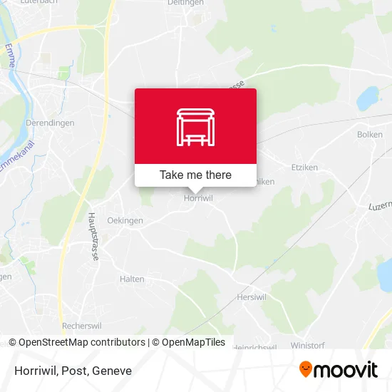 Horriwil, Post map