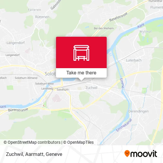 Zuchwil, Aarmatt map