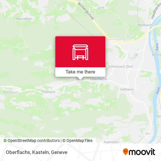 Oberflachs, Kasteln map