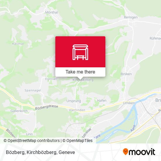 Bözberg, Kirchbözberg map