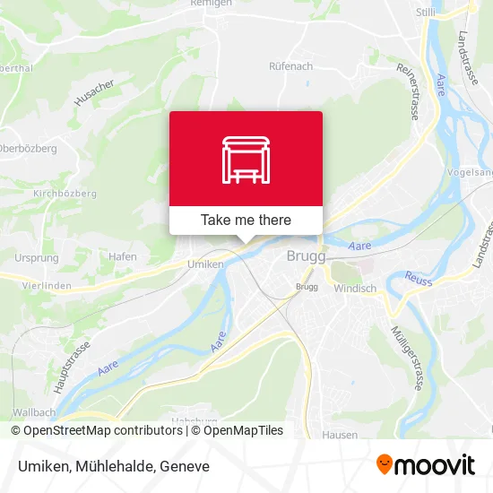 Umiken, Mühlehalde map