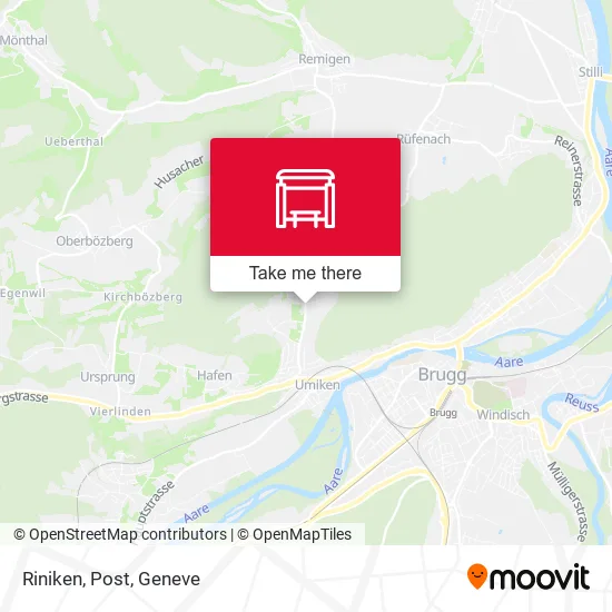 Riniken, Post map