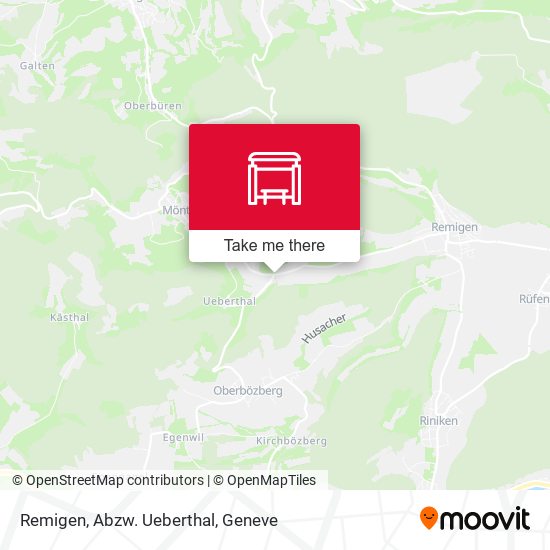 Remigen, Abzw. Ueberthal map
