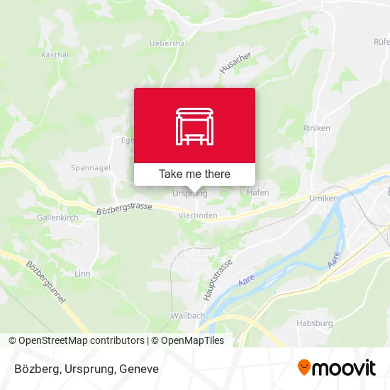 Bözberg, Ursprung map