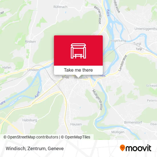 Windisch, Zentrum map