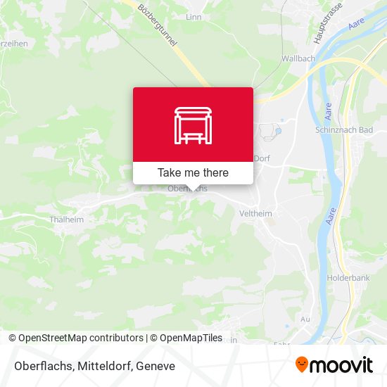 Oberflachs, Mitteldorf map