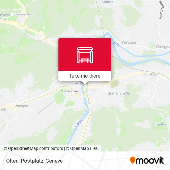 Olten, Postplatz map