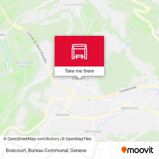Boécourt, Bureau Communal map