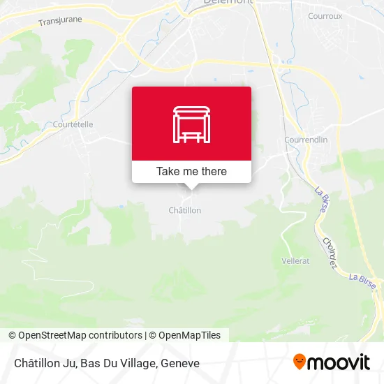 Châtillon Ju, Bas Du Village map