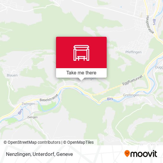 Nenzlingen, Unterdorf map