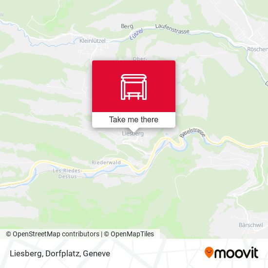 Liesberg, Dorfplatz map