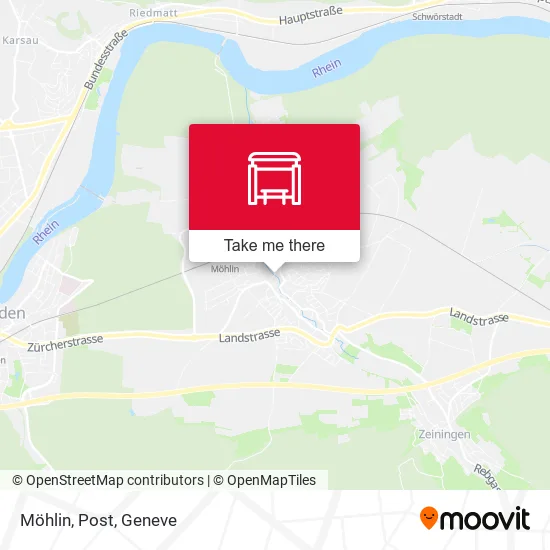 Möhlin, Post map