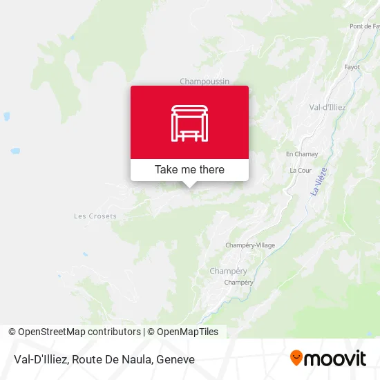 Val-D'Illiez, Route De Naula map