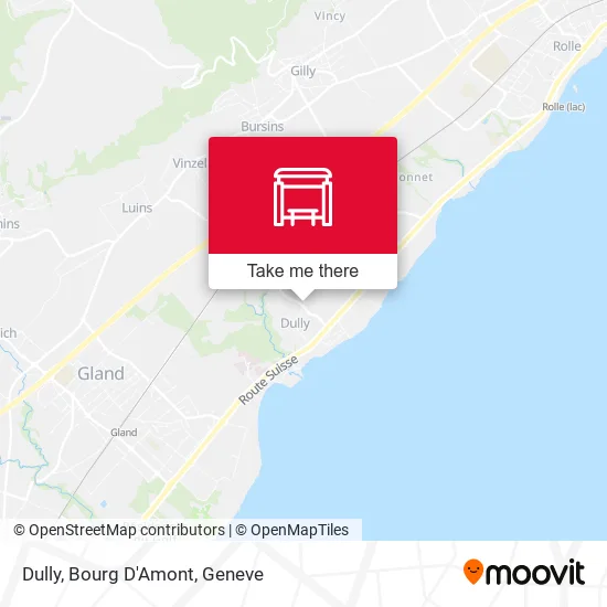 Dully, Bourg D'Amont map