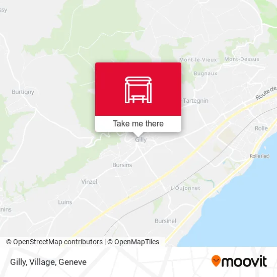 Gilly, Village map