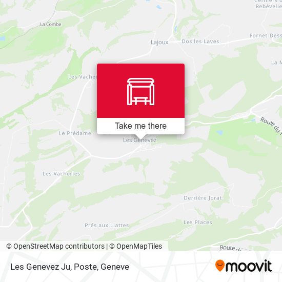 Les Genevez Ju, Poste map