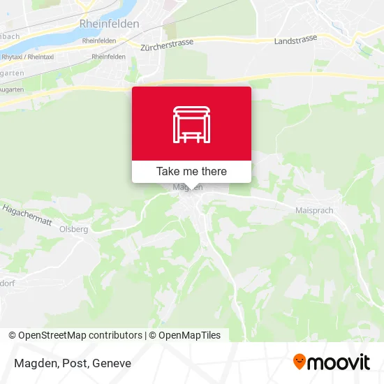 Magden, Post map
