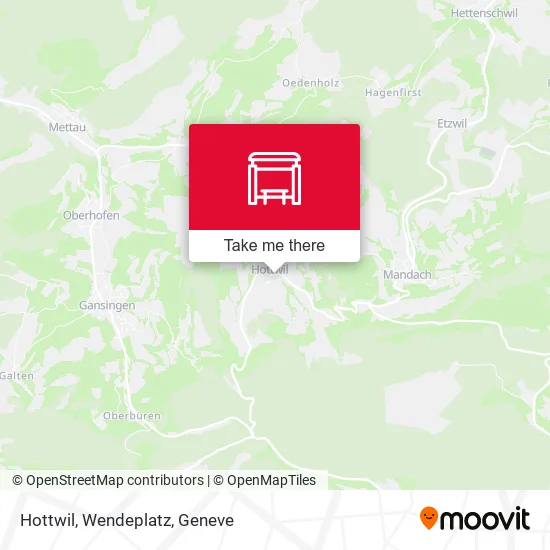 Hottwil, Wendeplatz map