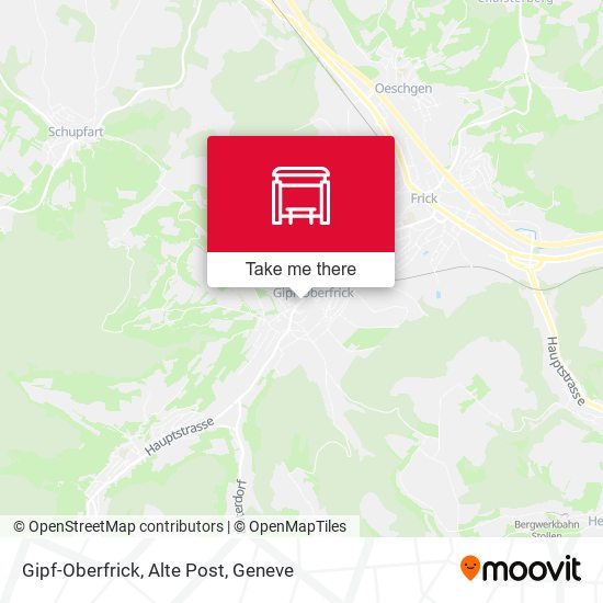 Gipf-Oberfrick, Alte Post map