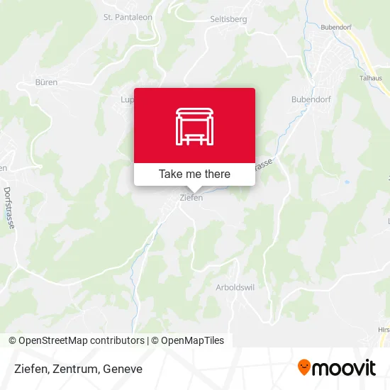 Ziefen, Zentrum map