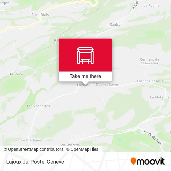 Lajoux Ju, Poste map