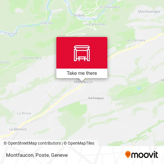 Montfaucon, Poste map