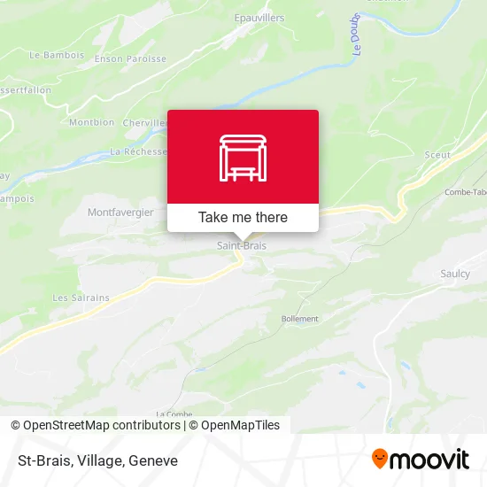 St-Brais, Village map