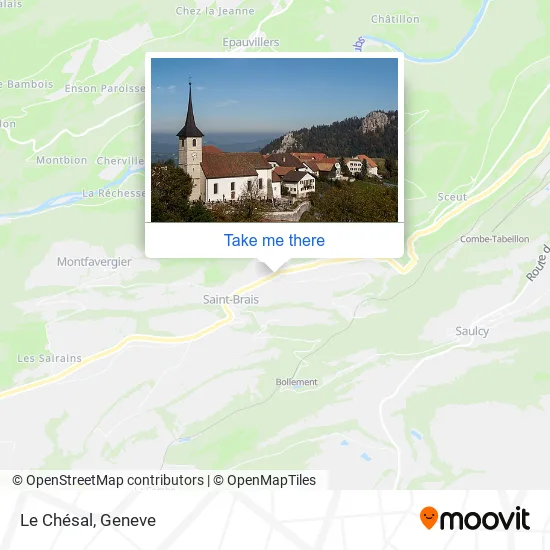 Le Chésal map