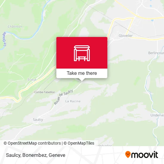 Saulcy, Bonembez map