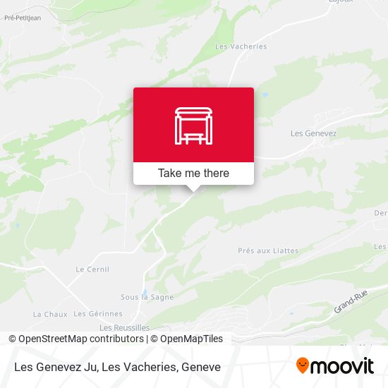 Les Genevez Ju, Les Vacheries map