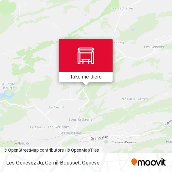 Les Genevez Ju, Cernil-Bousset map