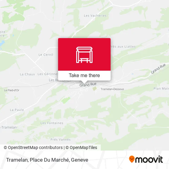 Tramelan, Place Du Marché map