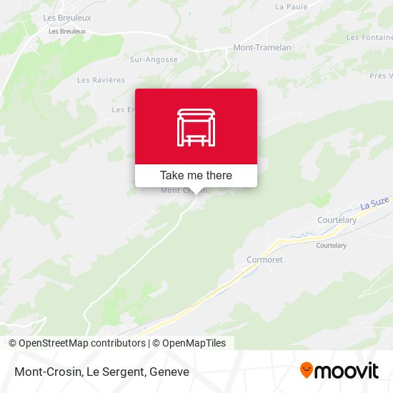 Mont-Crosin, Le Sergent map