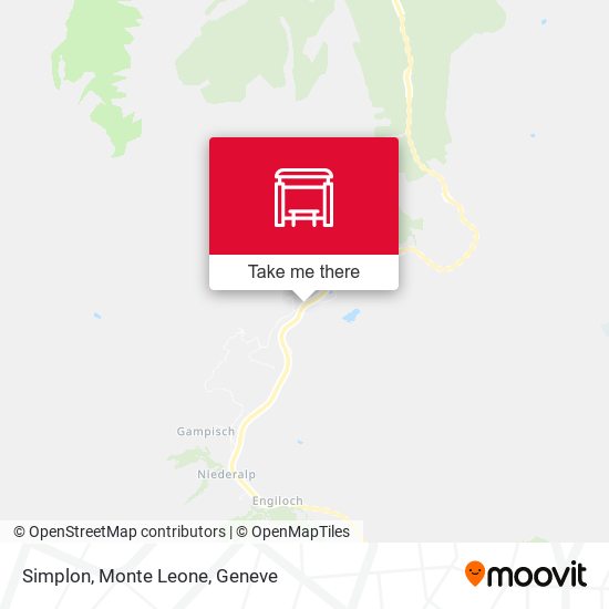 Simplon, Monte Leone map