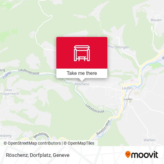 Röschenz, Dorfplatz map