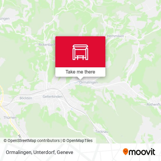 Ormalingen, Unterdorf map