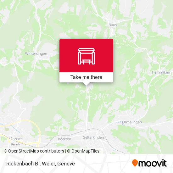 Rickenbach Bl, Weier map
