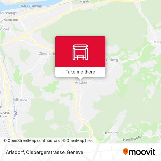 Arisdorf, Olsbergerstrasse map