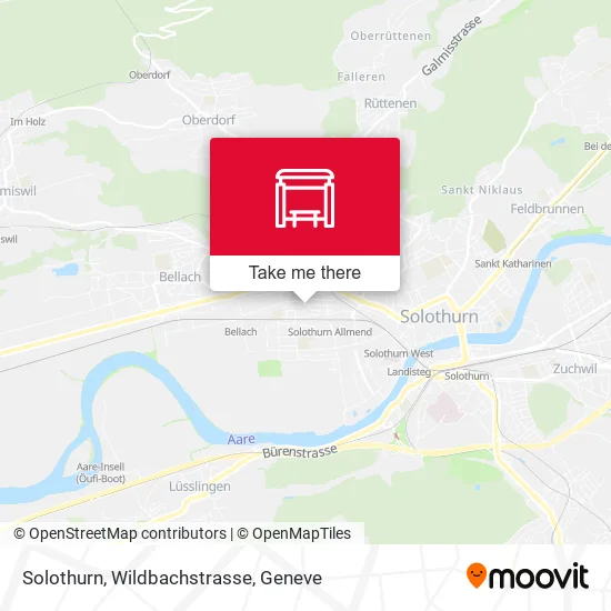 Solothurn, Wildbachstrasse map
