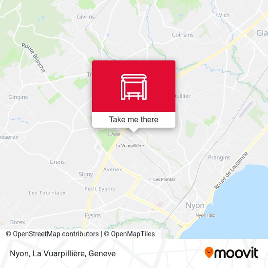 Nyon, La Vuarpillière map