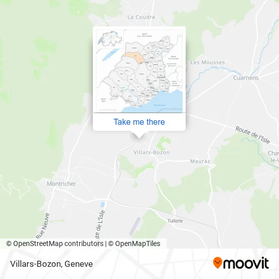 Villars-Bozon map