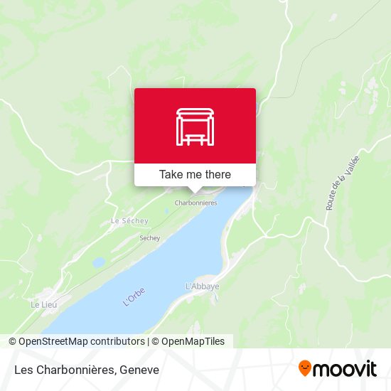 Les Charbonnières map